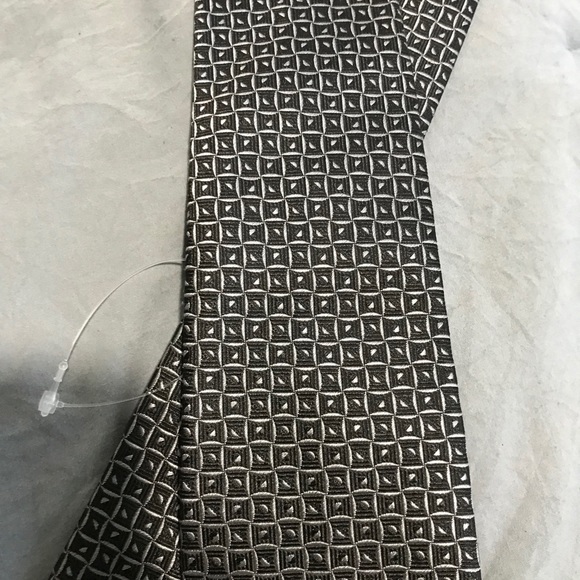 Versace Black/Grey Silk Tie - Picture 2 of 5
